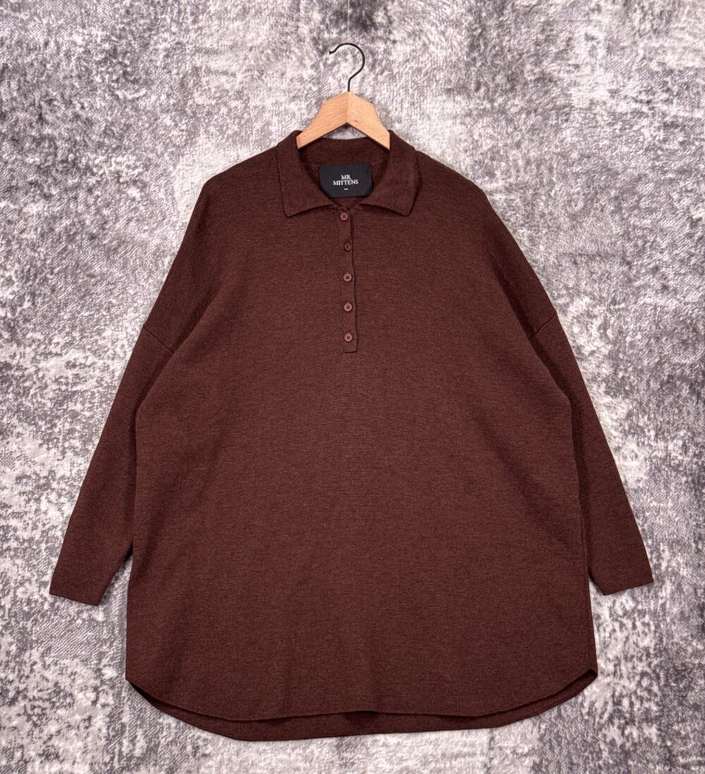 Mr Mittens Dress XS / Small Womens Mimi Polo Wool Knit Long Sleeve Mini